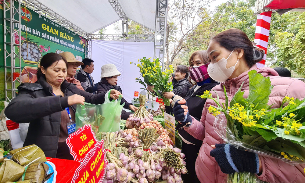  Hiệp Hòa: Thu hơn 1,3 tỷ đồng từ các sản phẩm OCOP, sản phẩm nông nghiệp tiêu biểu tại Ngày hội